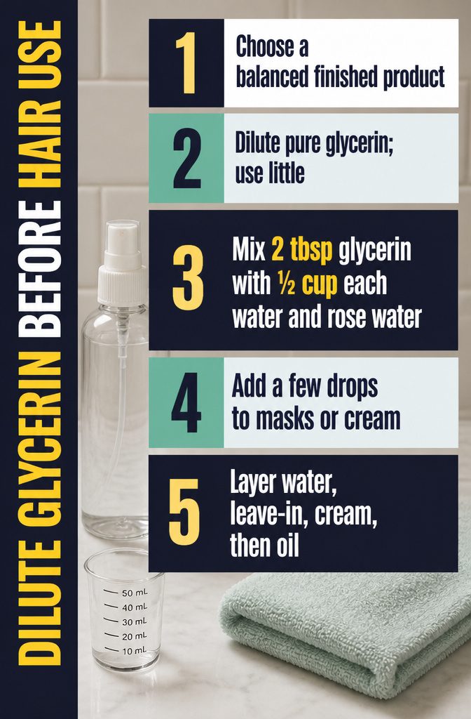 Glycerin spray bottle with measuring spoon and rose water