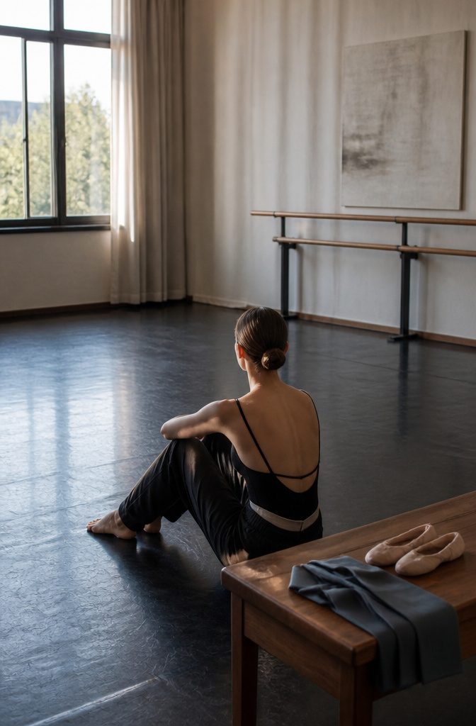Dancer with a smooth low bun at the nape