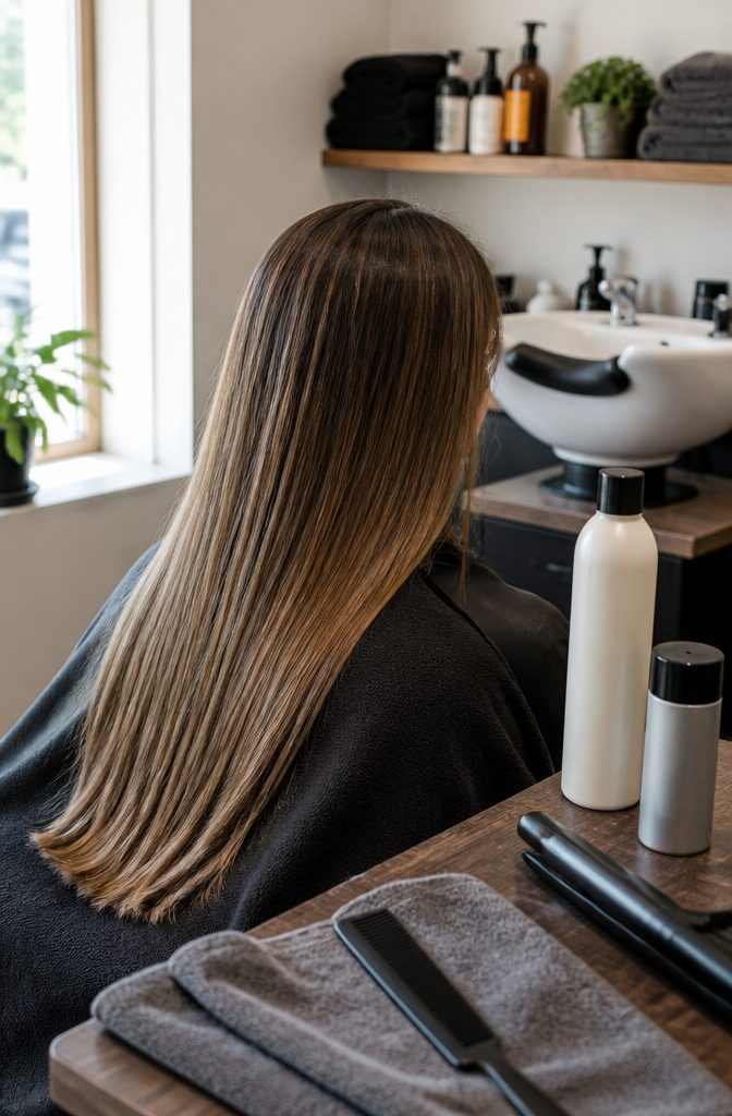 Hair in a photograph illustrating a guide to different hair types